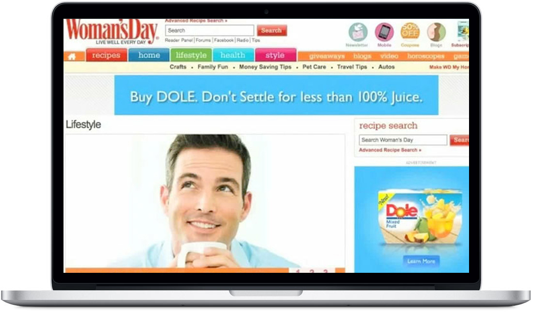 Dole ad banners