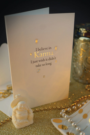 Gratitude Cocktail greeting card Karma